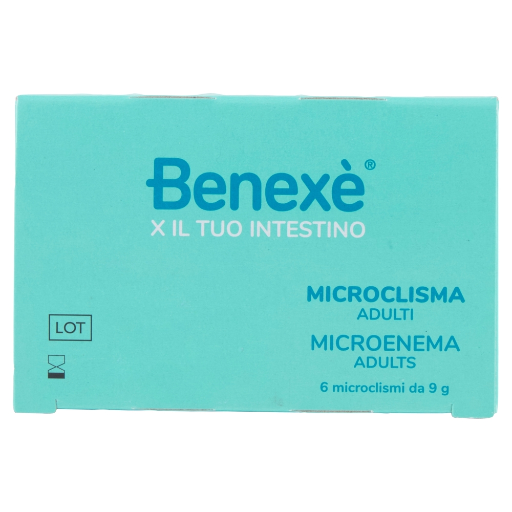 Benexè Intestino Microclismi con Glicerolo, Malva e Camomilla Adulti 6 x 9 g